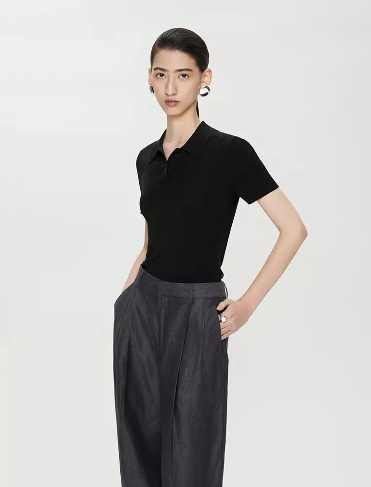 Short sleeves Pullovers Knitted sweaters