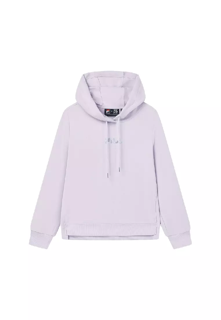 Buy FILA FILA CORE Women's WHITE LINE HERITAGE Hoodie in Violet