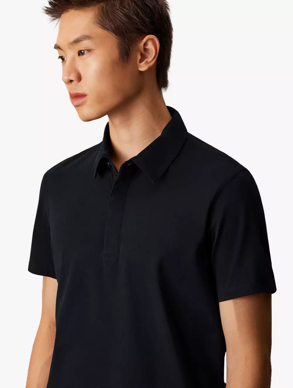 Calvin Klein - Double Mercerized Cotton Short Sleeve Polo - black