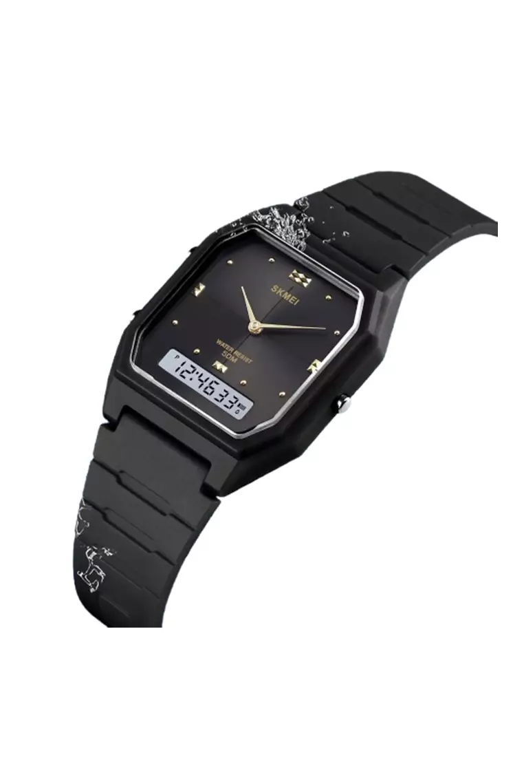 Jam Tangan Pria / SKMEINDONESIA 1604 Digital Dual Time / Jam Tangan AD ORIGINAL