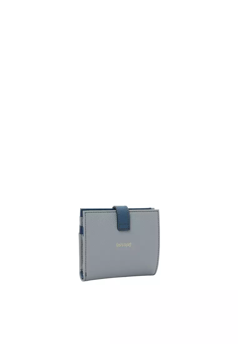 Snap Button Wallet - Slate Grey