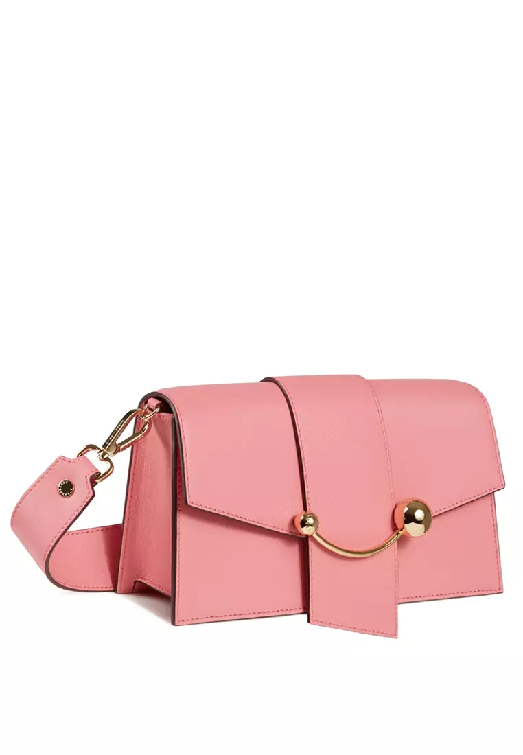 Buy Strathberry MINI CRESCENT (ST) LEATHER CANDY PINK Online | ZALORA ...
