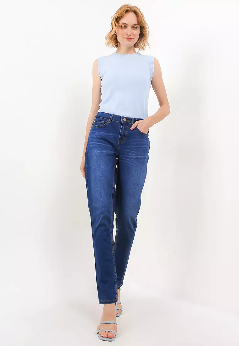 Elaina Slim Fit Denim Pants