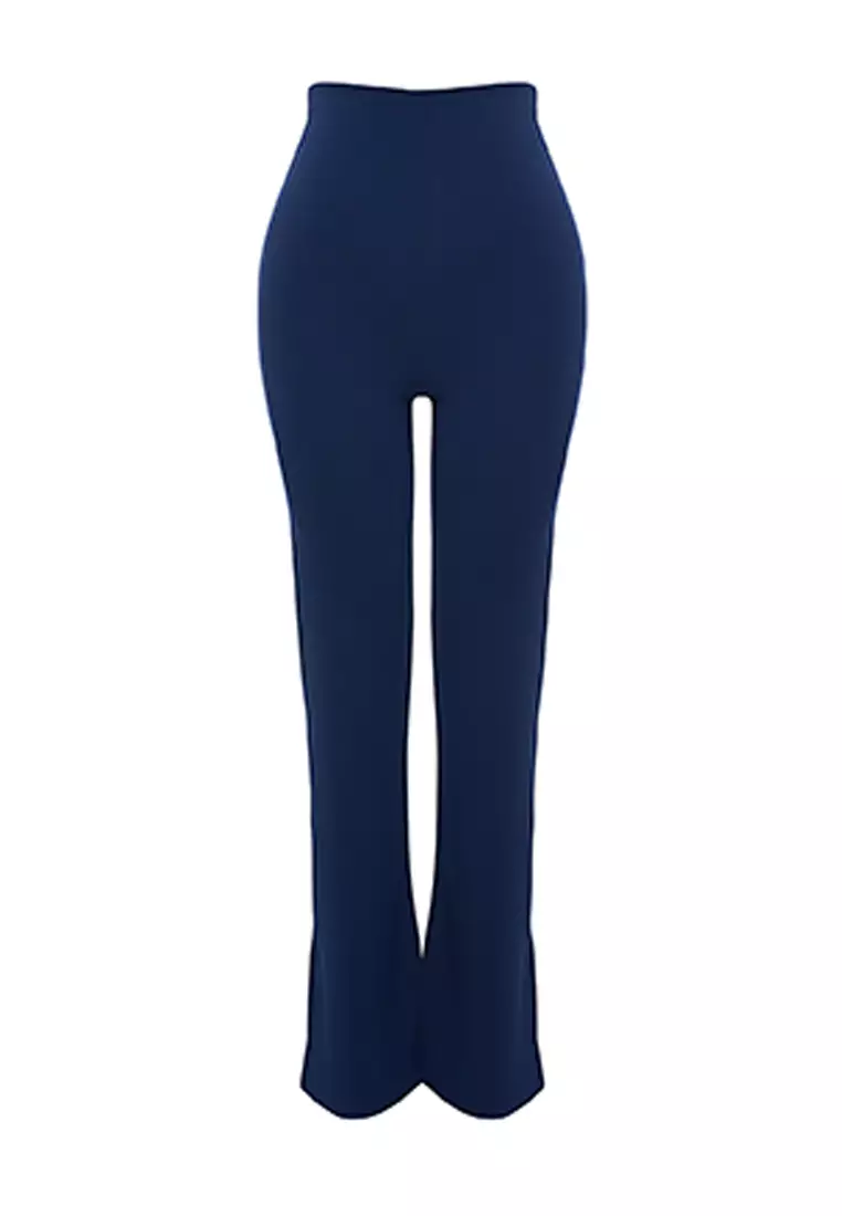 Slit Flare Hem Pants