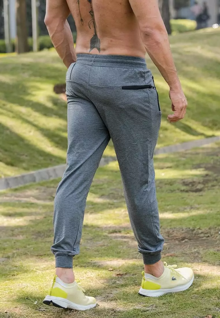 FITWEAR - JOGGER MATEO BACK ZIP POCKET - GREY