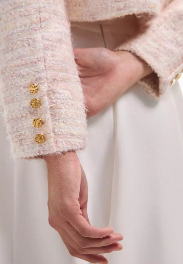 Tweed Jacket - Light Pink