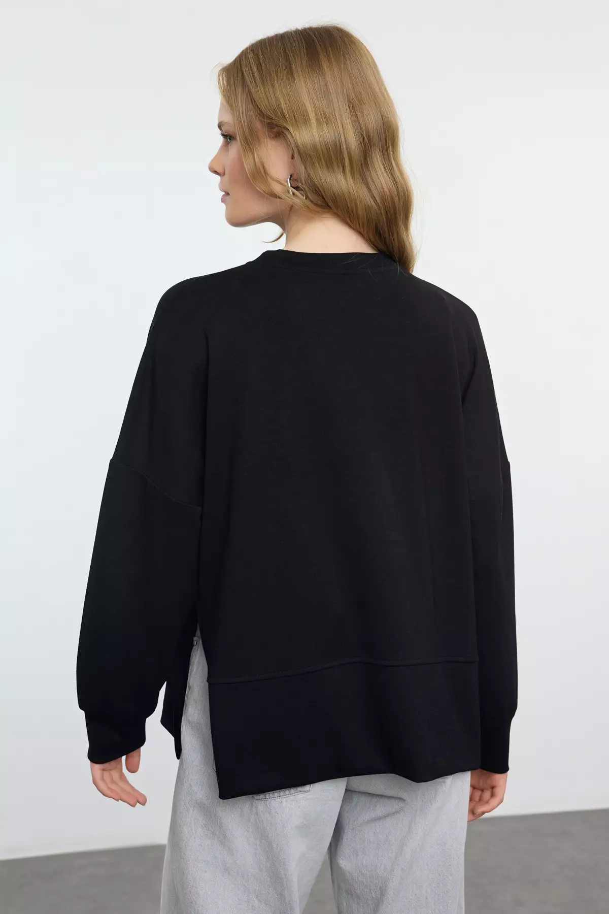 Slits Detail Sweatshirt