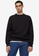 MANGO Man black Plush Cotton Sweatshirt 566F3AA480E709GS_1