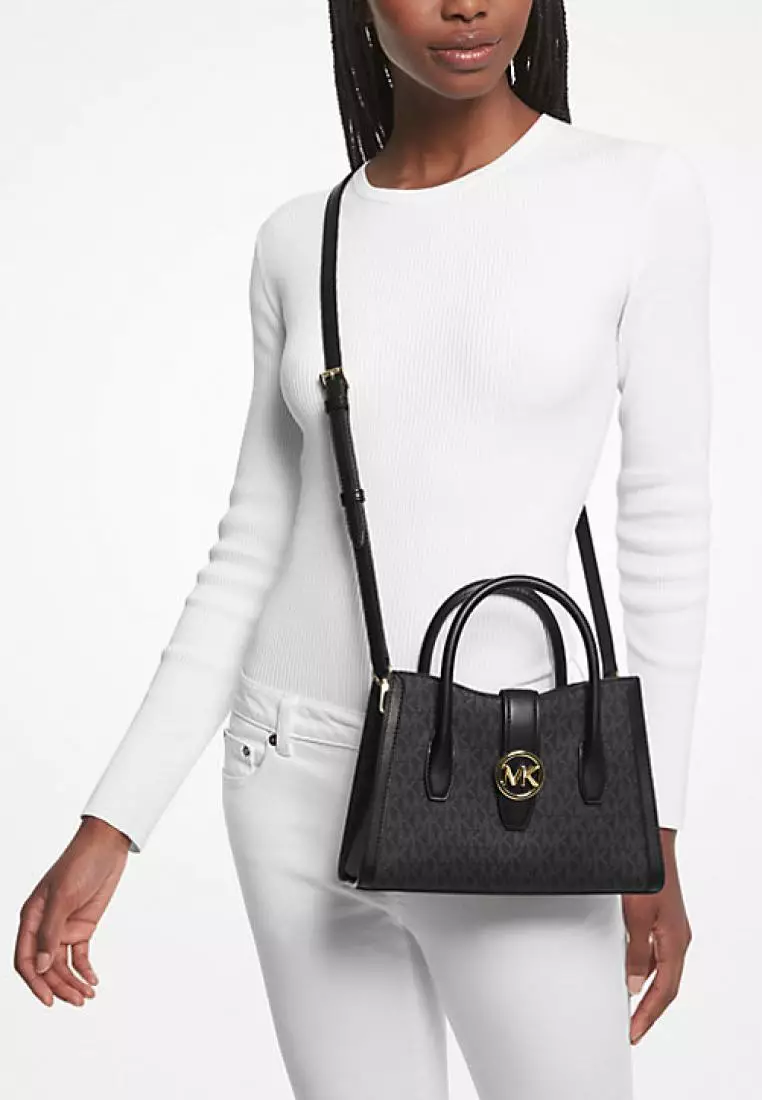 Michael kors on sale logo satchel
