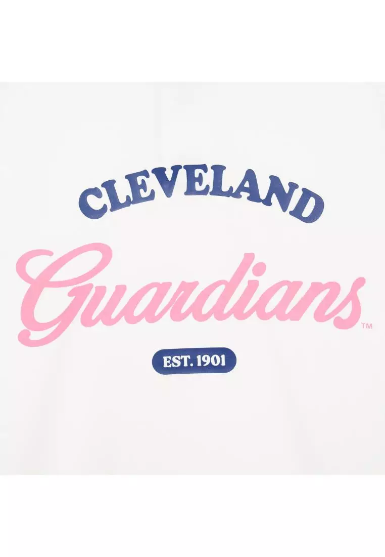 VARSITY CURSIVE GRAPHIC OVERFIT T-SHIRTS CLEVELAND INDIANS