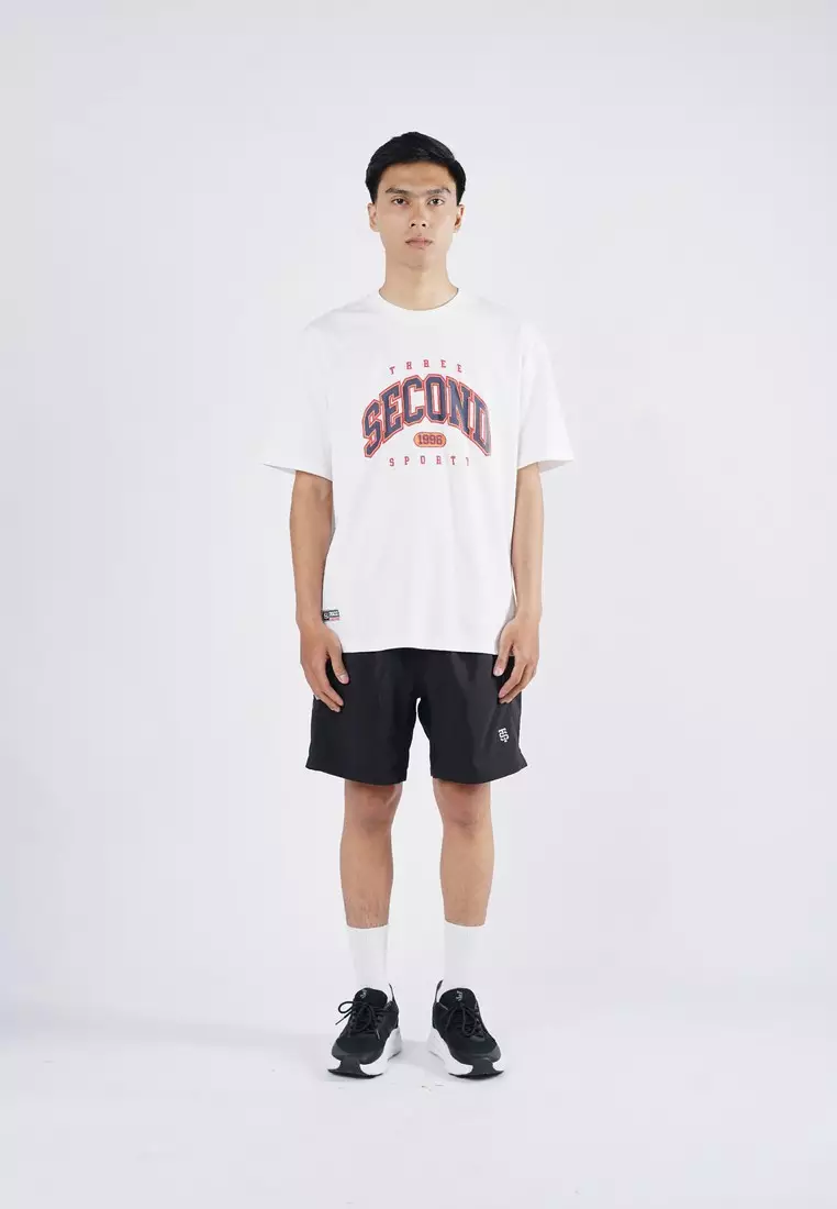 3Second Men's T-Shirt Short Sleeve Relaxed Fit Cotton Sporty Mace C200325