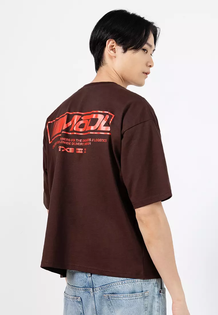 Cropped Fit Graphic T-Shirt