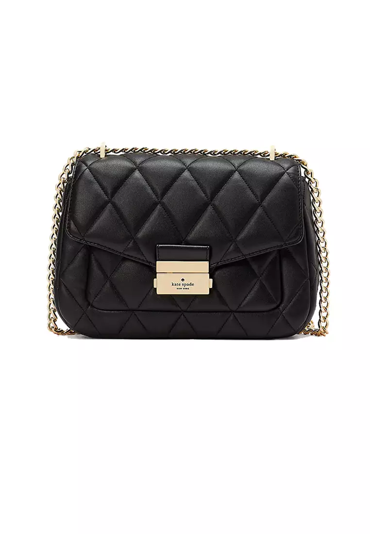 Kate spade black best sale quilted purse