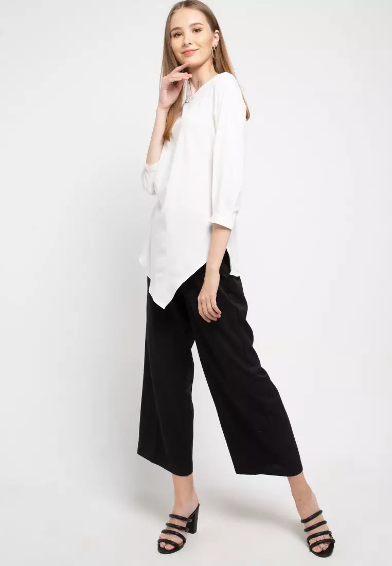 Aria Pants In Black W/ Belt