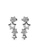 Her Jewellery silver 4 Stars Earrings(White Gold)  - Made with premium grade crystals from Austria DDDF1AC338A9E2GS_2