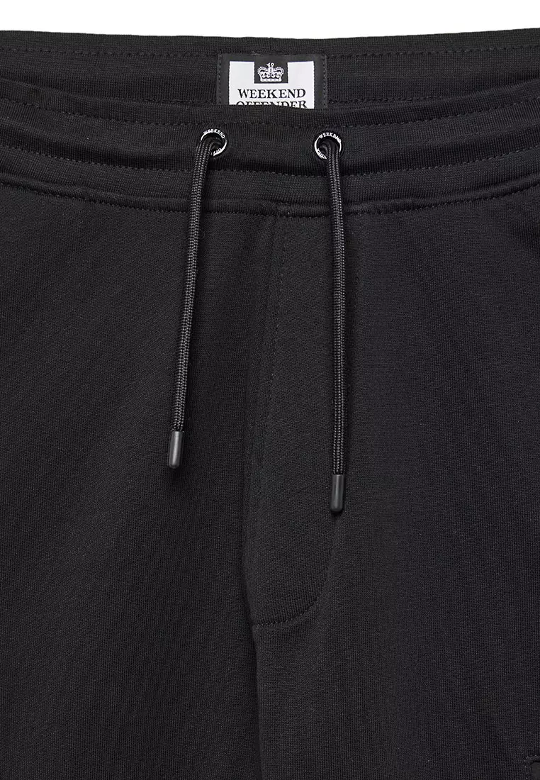 MENS BLACK LIPPI JOG PANT WITH PARACHUTE POCKETS