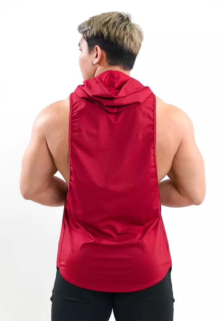 Hoodie Super Deepcut Eat Sleep Gym Repeat series Maroon