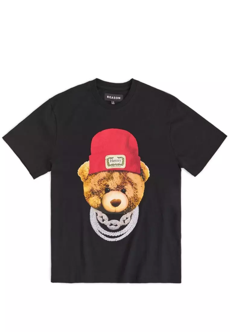 來自紐約的街頭服飾品牌 - Teddy Rhinestones 短袖T卹 - 黑色