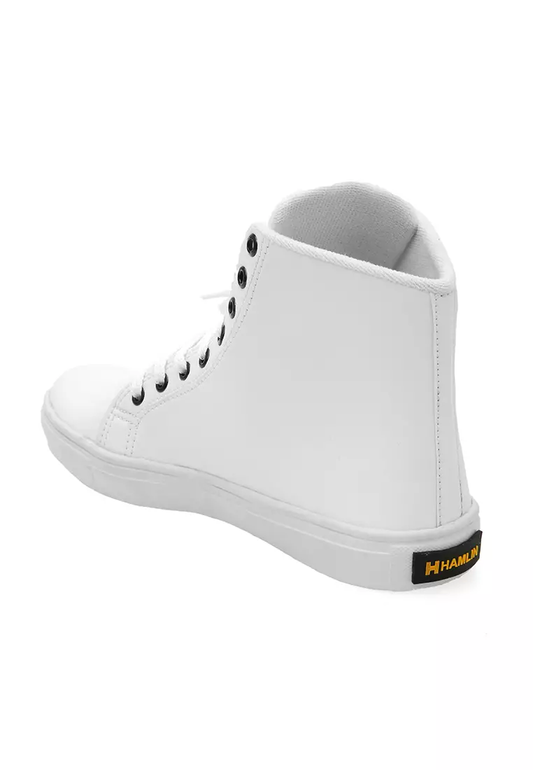 Anando Sepatu Sneakers Pria Casual Shoes Desain Tinggi Material Mesh ORIGINAL - White