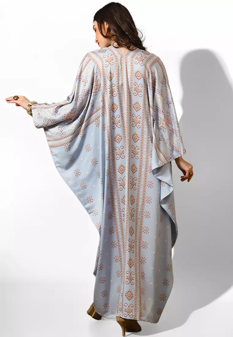 Kanzi Exclusive Long Sleeve Songket Kaftan