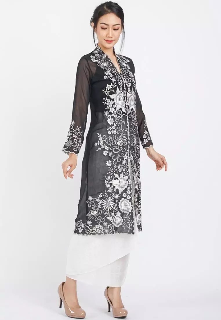 Kebaya Panjang Outer Kebaya Monokrom