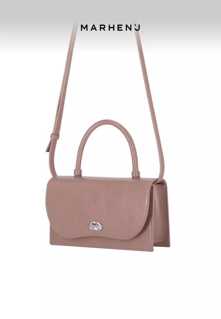 ARCH Vegan Leather Crossbody Bag Rose Pink