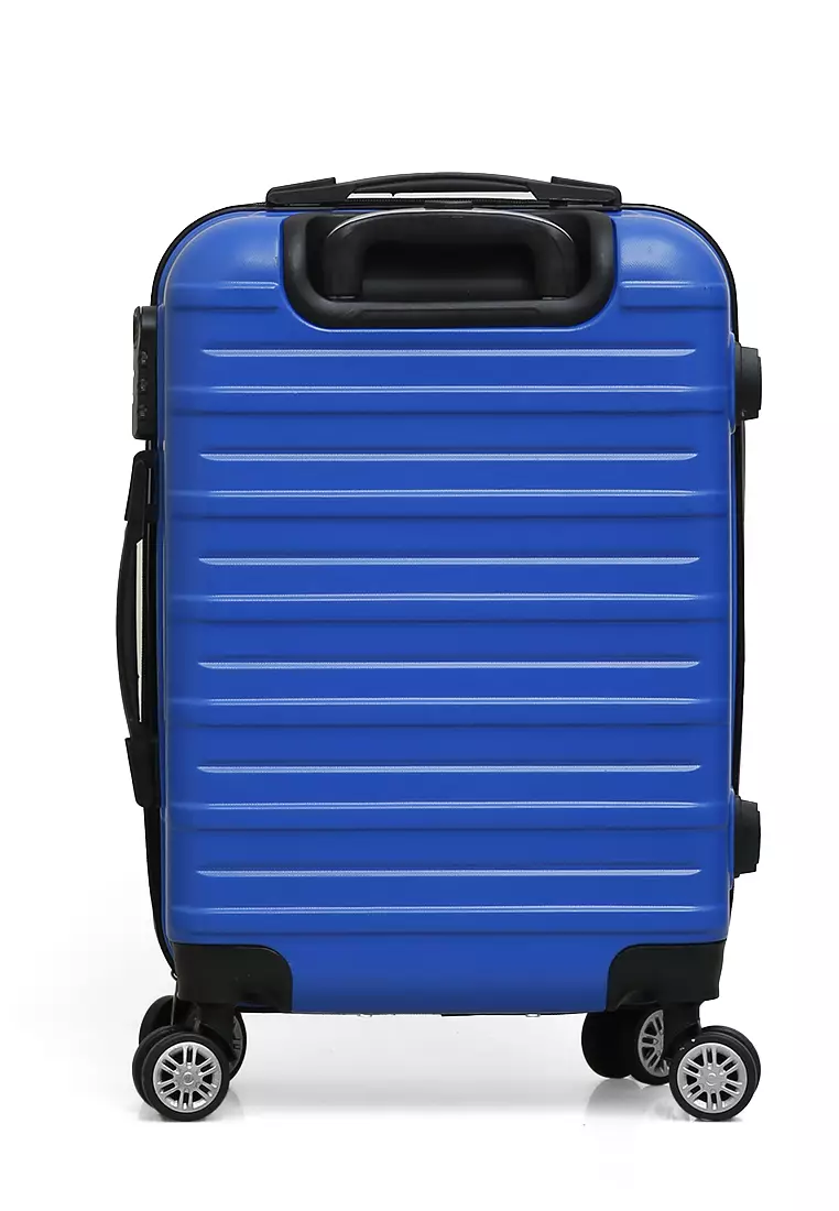 Carlton Tas Koper Fashion Unisex Size 20 Inch Suitcase Number Code Lock Material Fiber ABS ORIGINAL - Blue