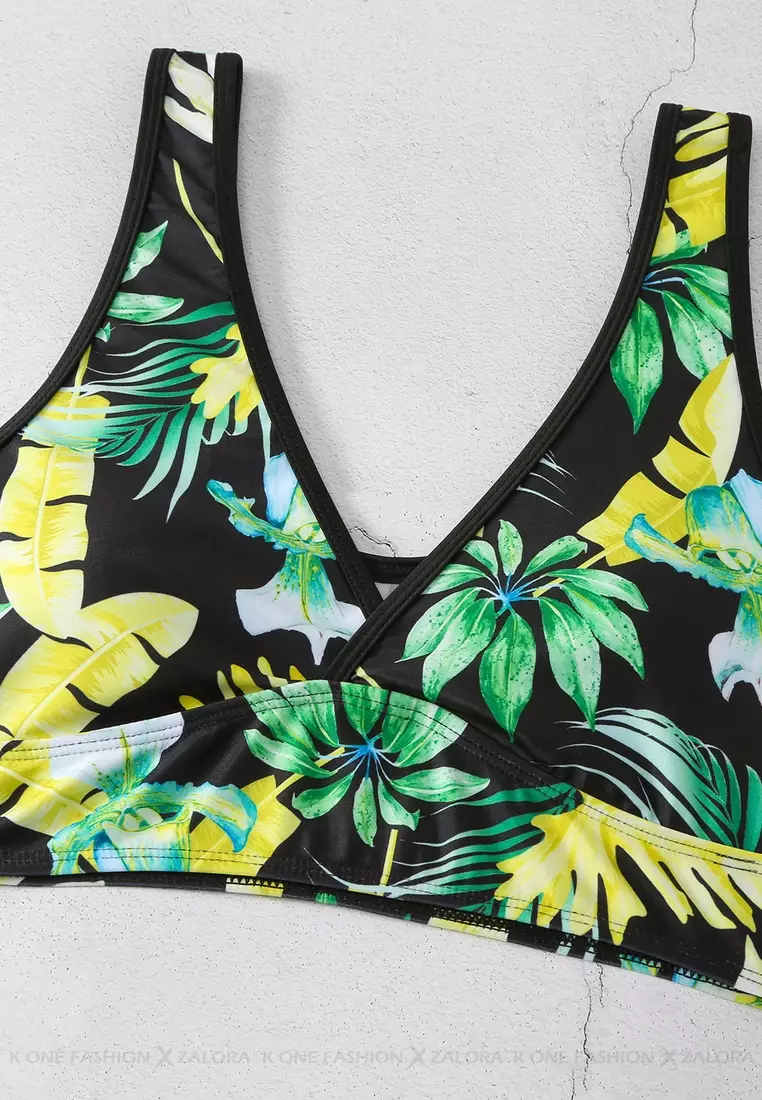 (2pcs)Sexy Printed Bikini Swimsuit