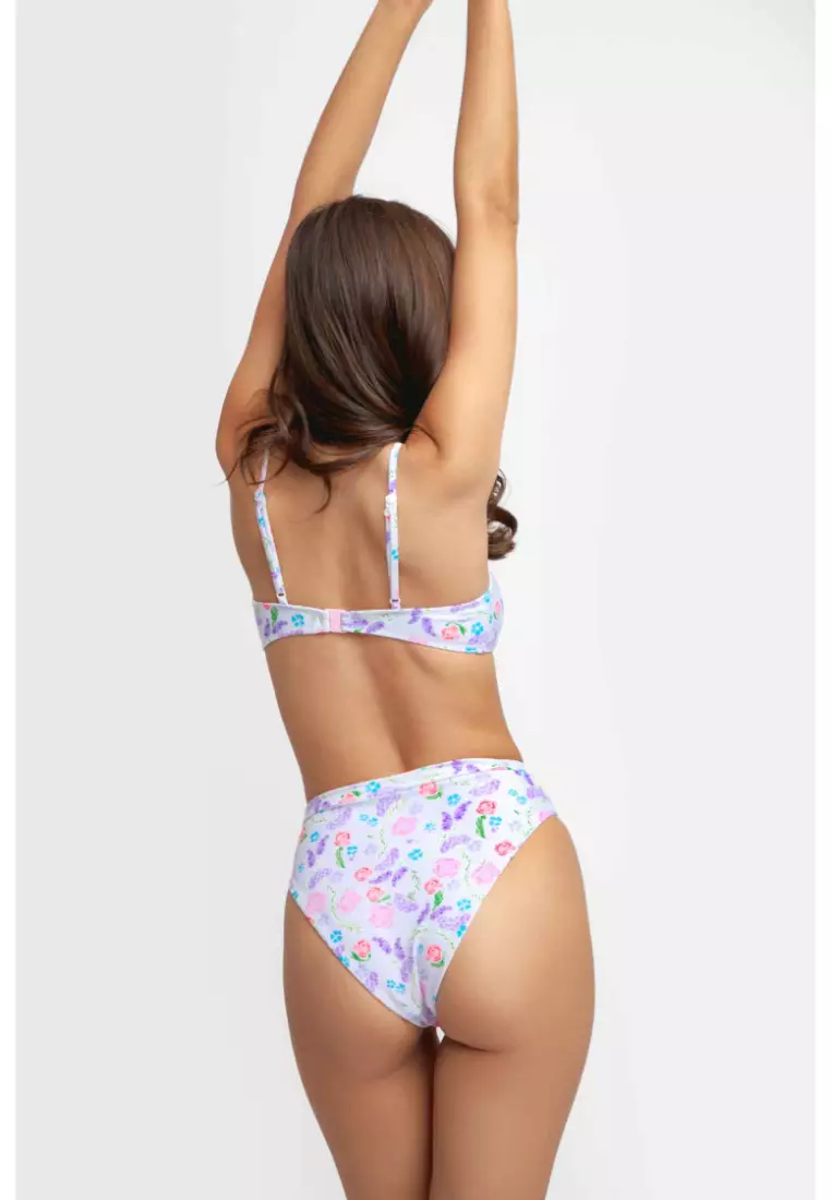 Valentina High Waist Medium Bikini Bottoms / Sweet Spring