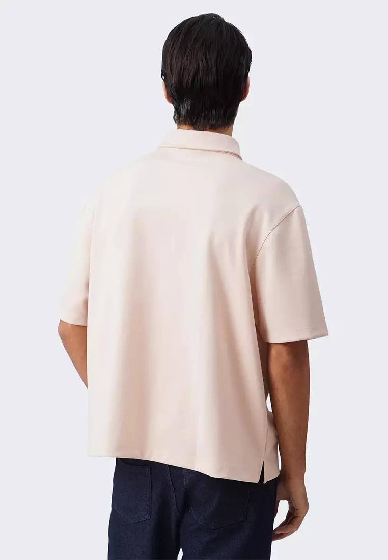 Men's Polo With Side Slit And Tab