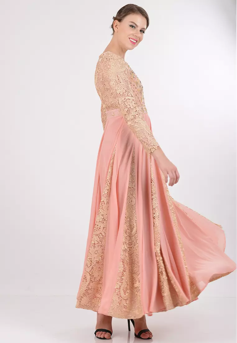 Bibiq Gamis Brokat Sifone Sutra