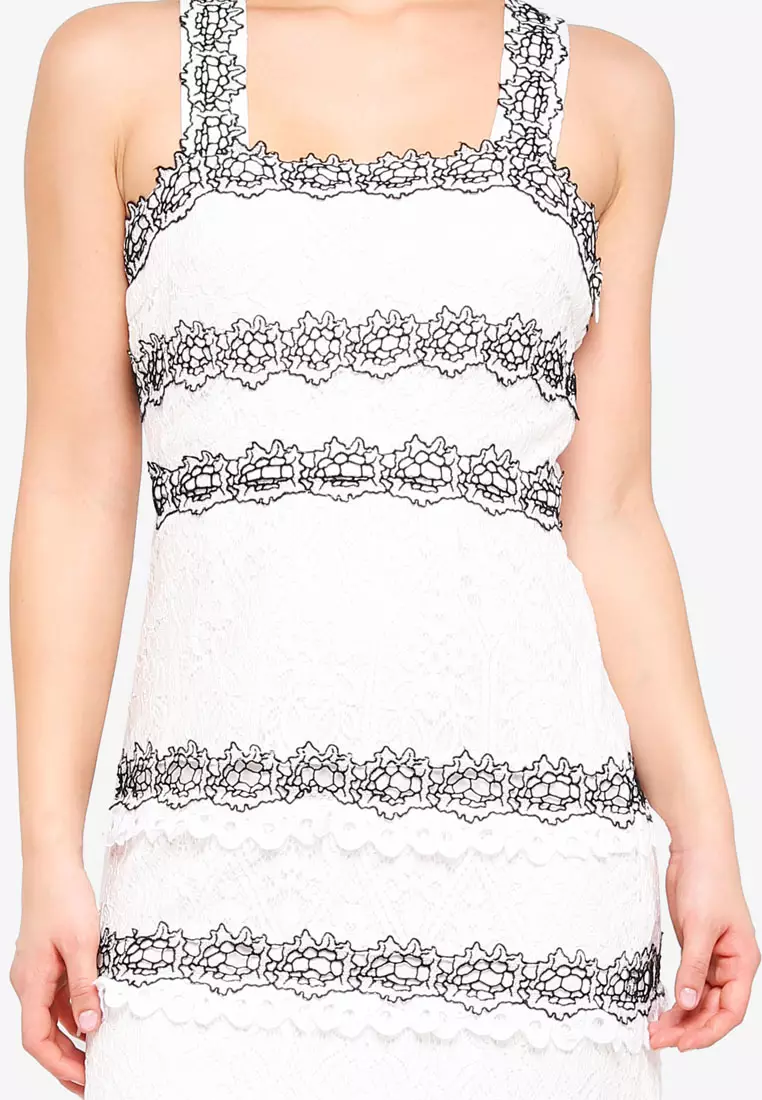 Foxiedox white store lace dress