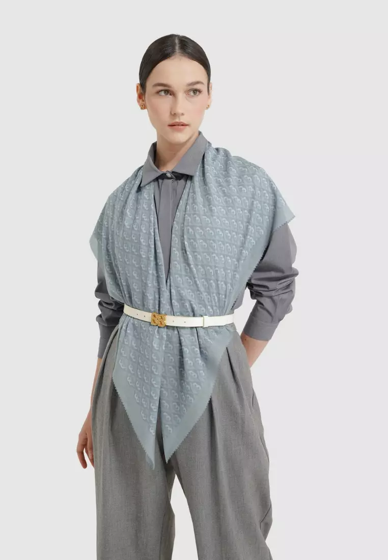 Prism Voile Square - Earl Gray