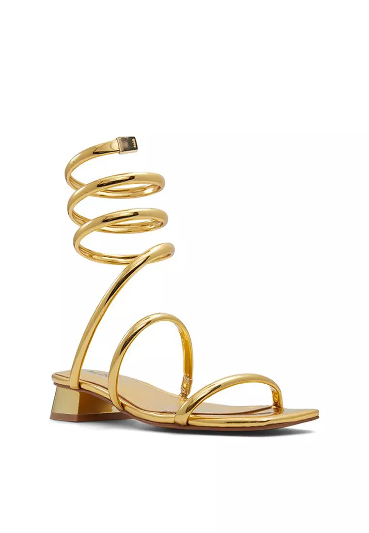 Aldo gold clearance heeled sandals