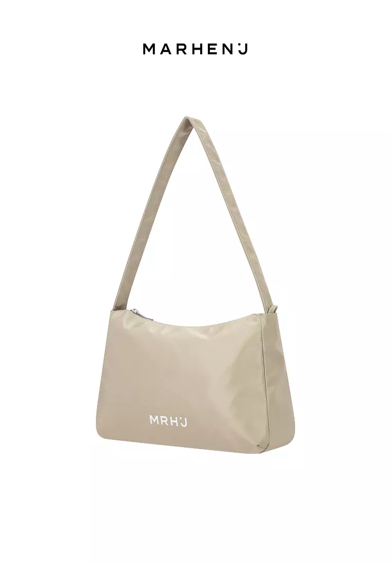 CIA L Nylon Crossbody Bag Beige