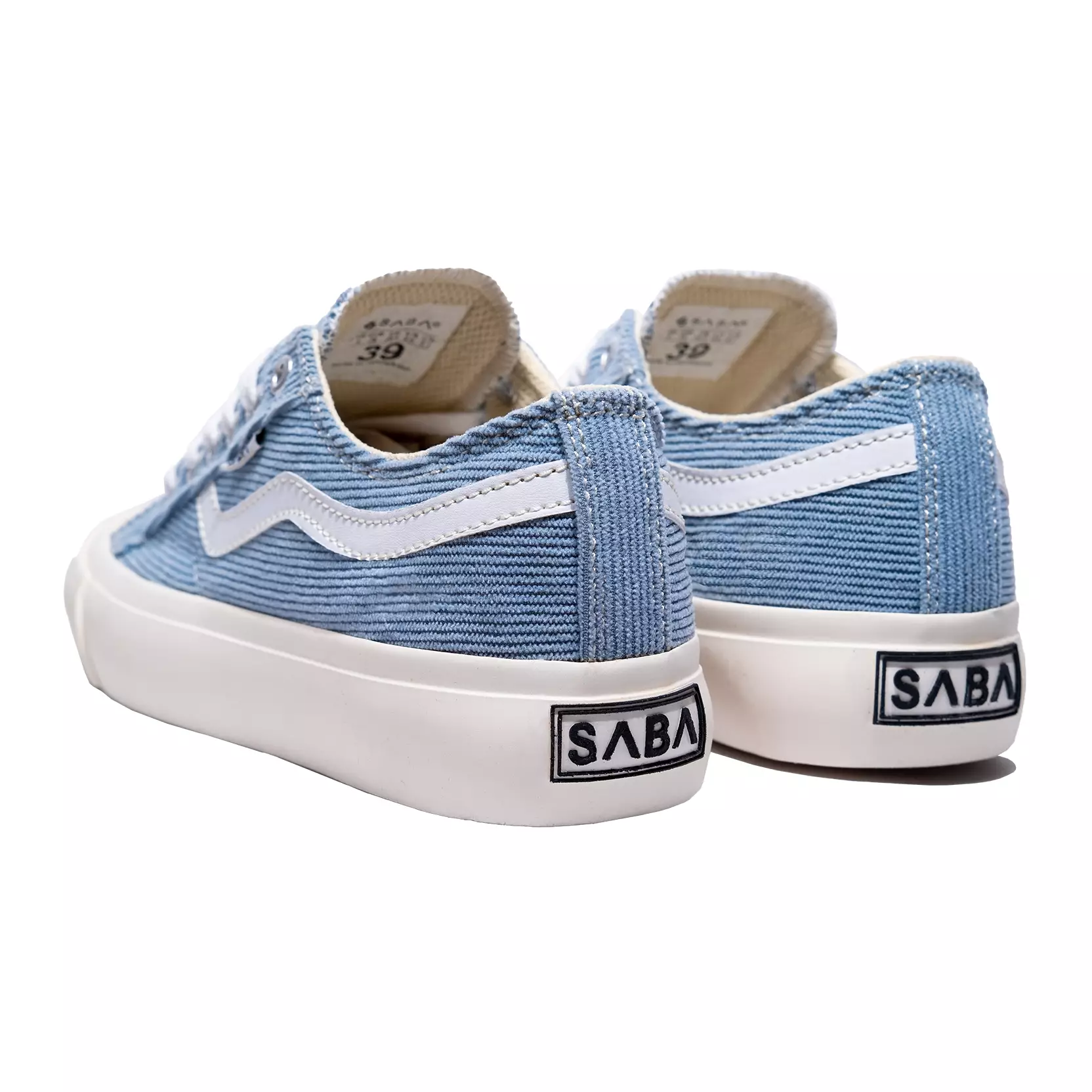 SABA Veloz Corduroy Blue White - Sepatu Sneakers Casual Pria Wanita Original 100% VLZC-L-51