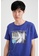 DeFacto blue Short Sleeve Round Neck Cotton Printed T-Shirt B1C02AAC3E2FB6GS_4