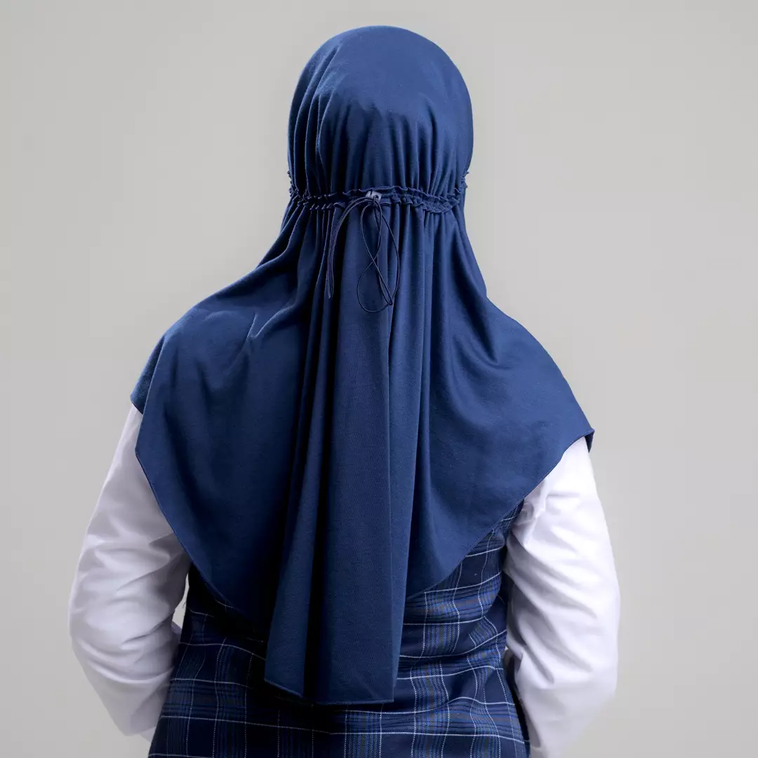 Rabbani - Jilbab / Hijab / Kerudung Sekolah Instan Raven Exclusive - Navy S