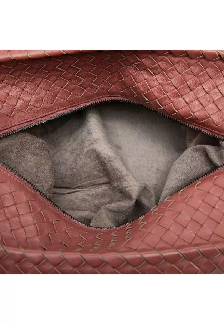 Pre-Loved Bottega Veneta Nappa Intrecciato Brick Tote