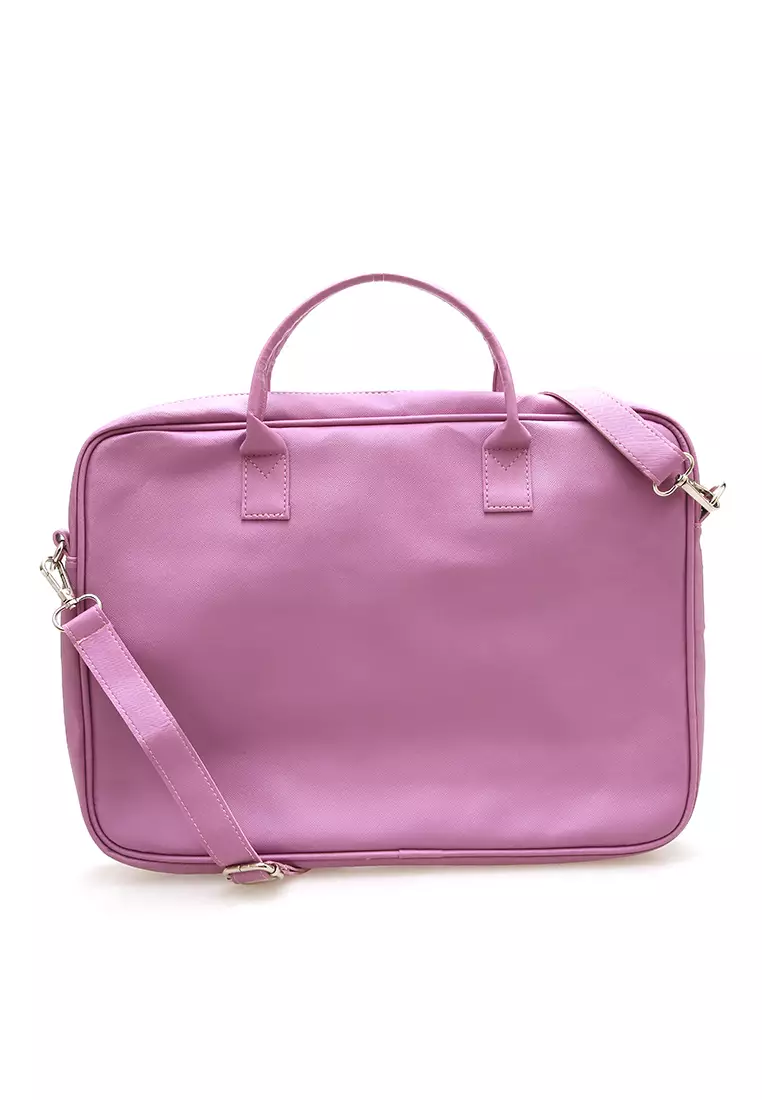 Keysia Tas Laptop Selempang Front Pocket Desain Simple - New Purple