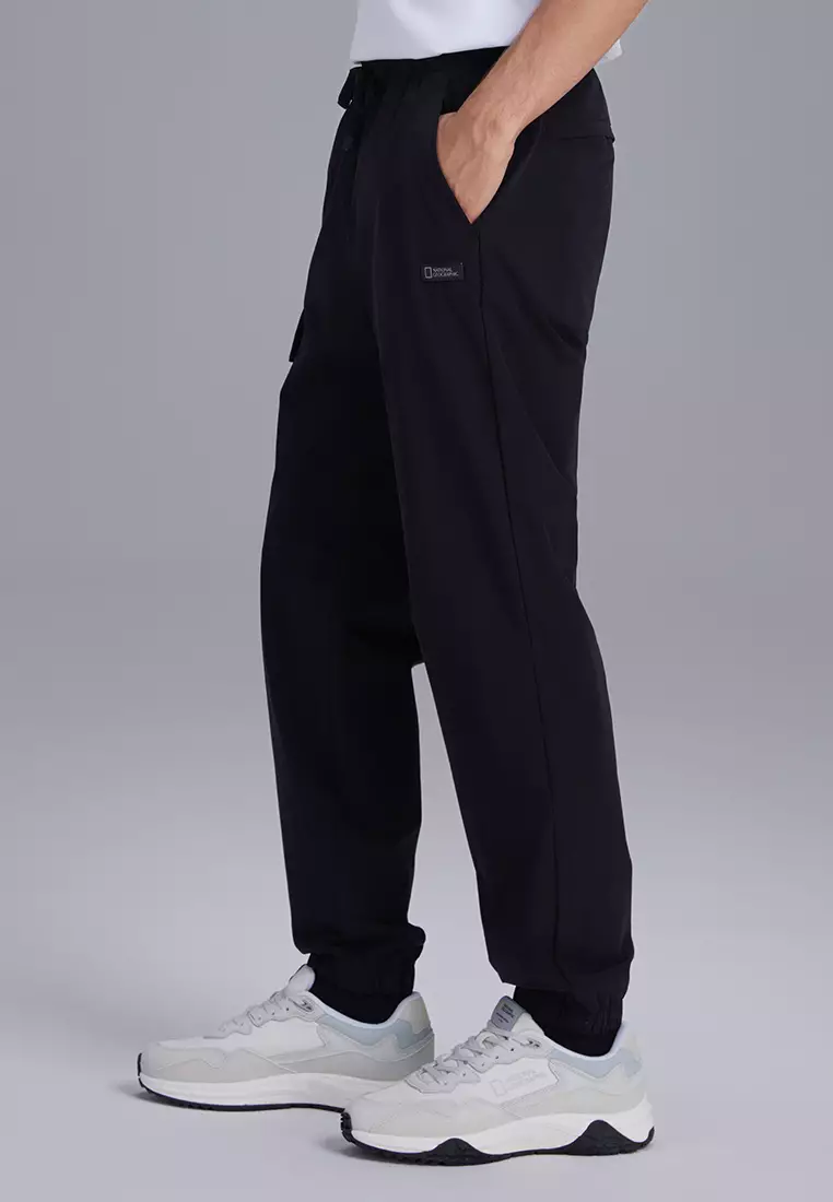 男裝Active梭織運動束腳長褲