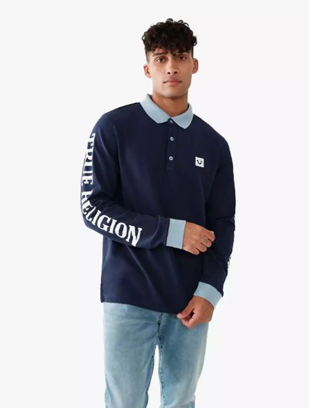 true religion long sleeve polo