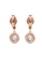 Her Jewellery gold Dangling Kreis Earrings (Rose Gold) - Made with premium grade crystals from Austria 64544AC93106B7GS_4