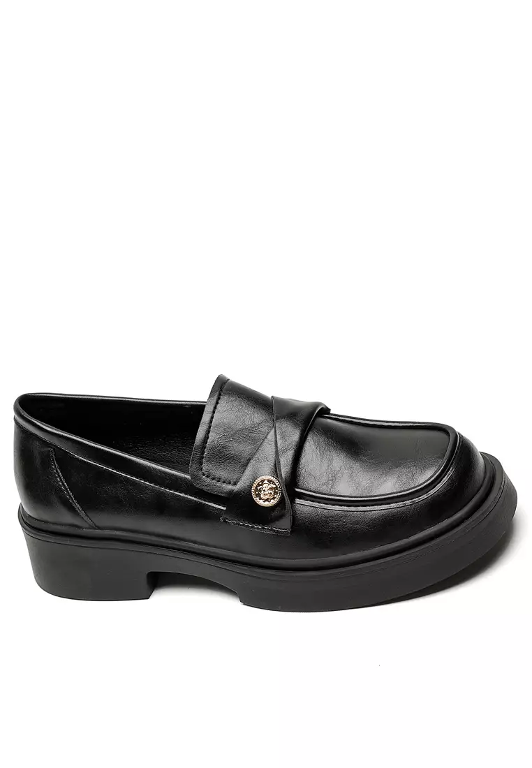 Discount on Twenty Eight Shoes  shoes - SKU: Pleated Strap Microfiber Leather Loafers WW75-93-1