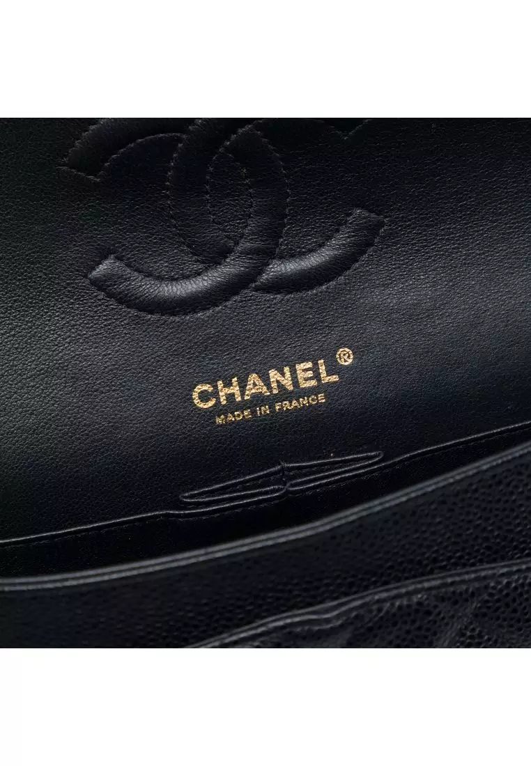 Pre-Loved Chanel Medium Classic Caviar Double Flap