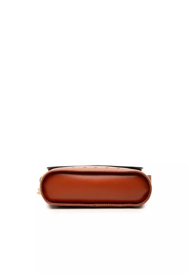 Pre-Loved Saint Laurent Calfskin Y Cut Out Shoulder Bag