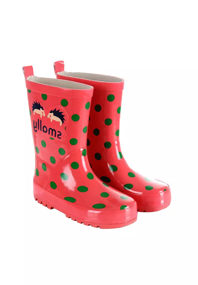 Red polka dot deals rain boots