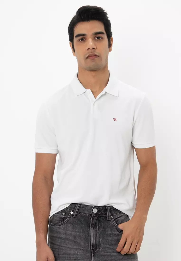 Monogram Pique Polo Shirt - Calvin Klein Jeans