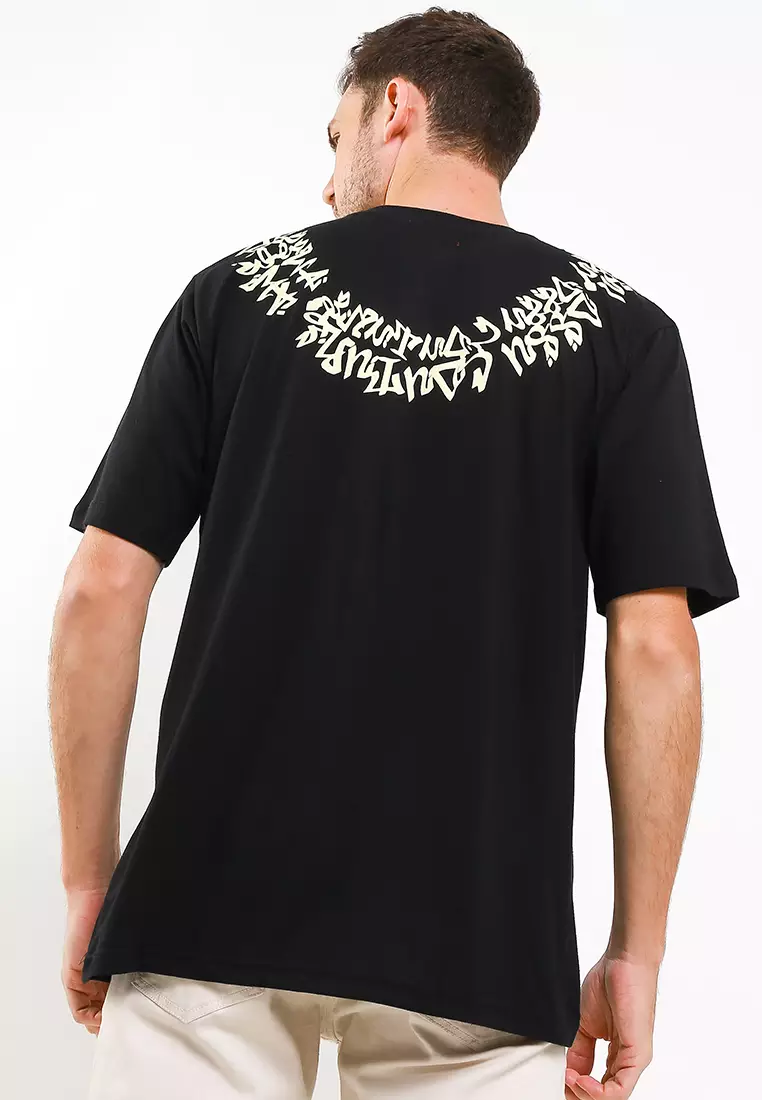 Ossu T-Shirt Oversize Calligraphy Graffiti Cotton Combed