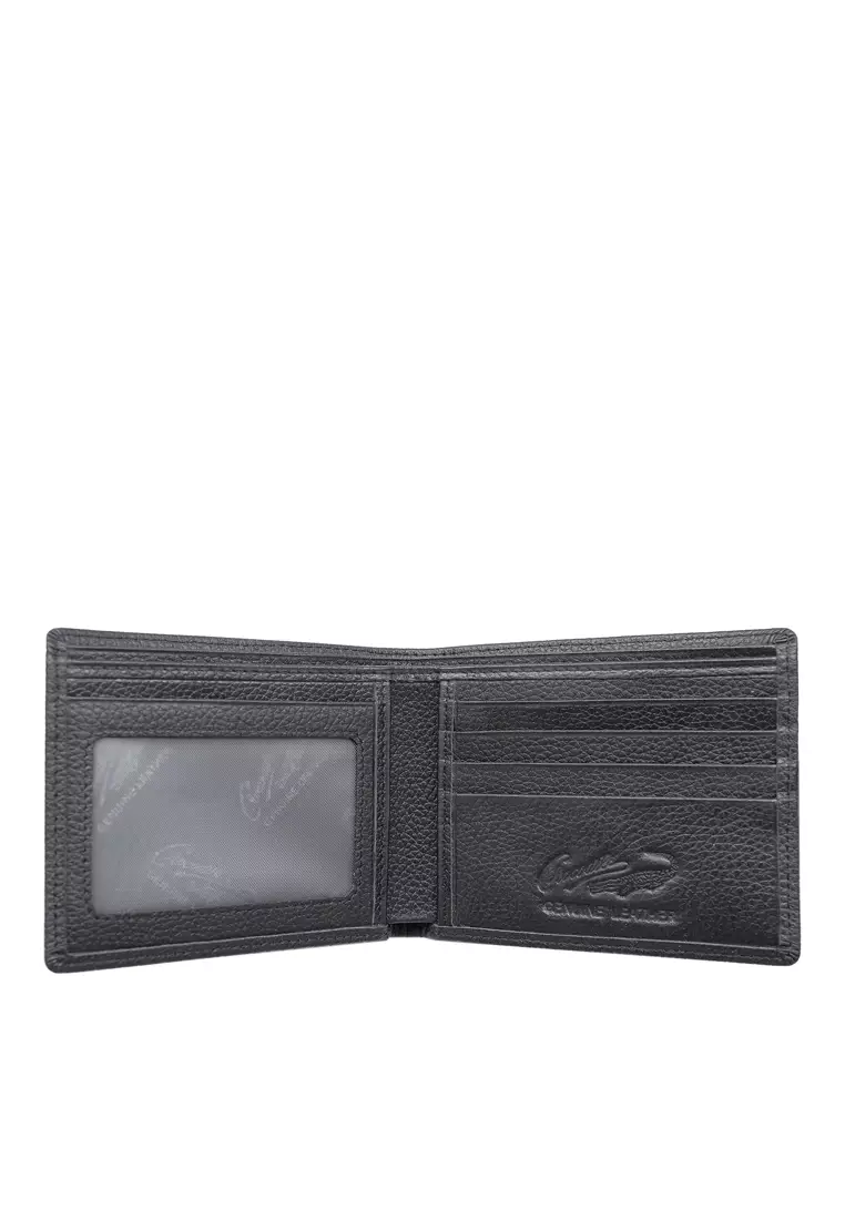 Crocodile 9058CY Dompet Pria Men Wallet Leather Kulit - Hitam